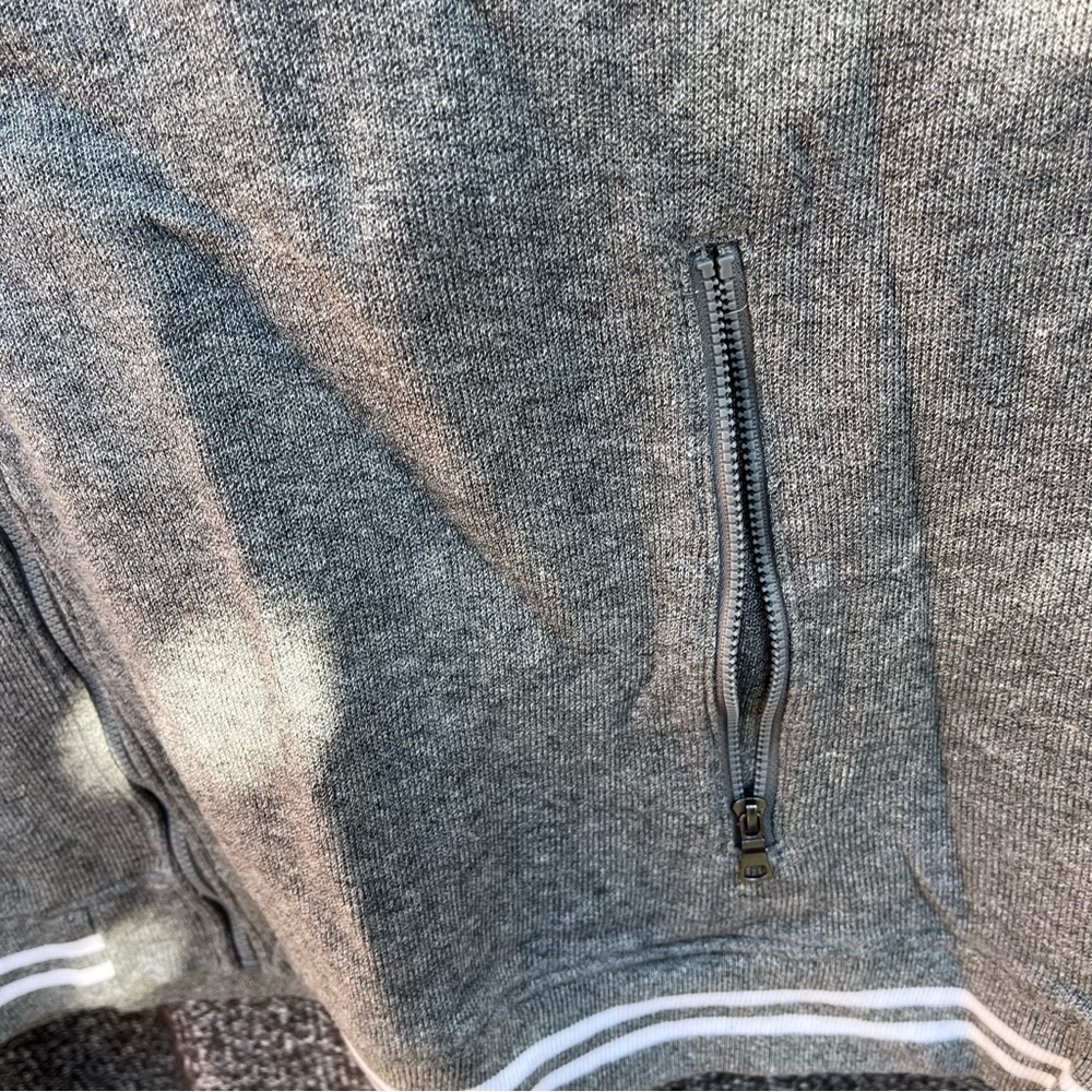 True Nation Men's Zip-Up Sweater - Charcoal - Picture 3 of 5